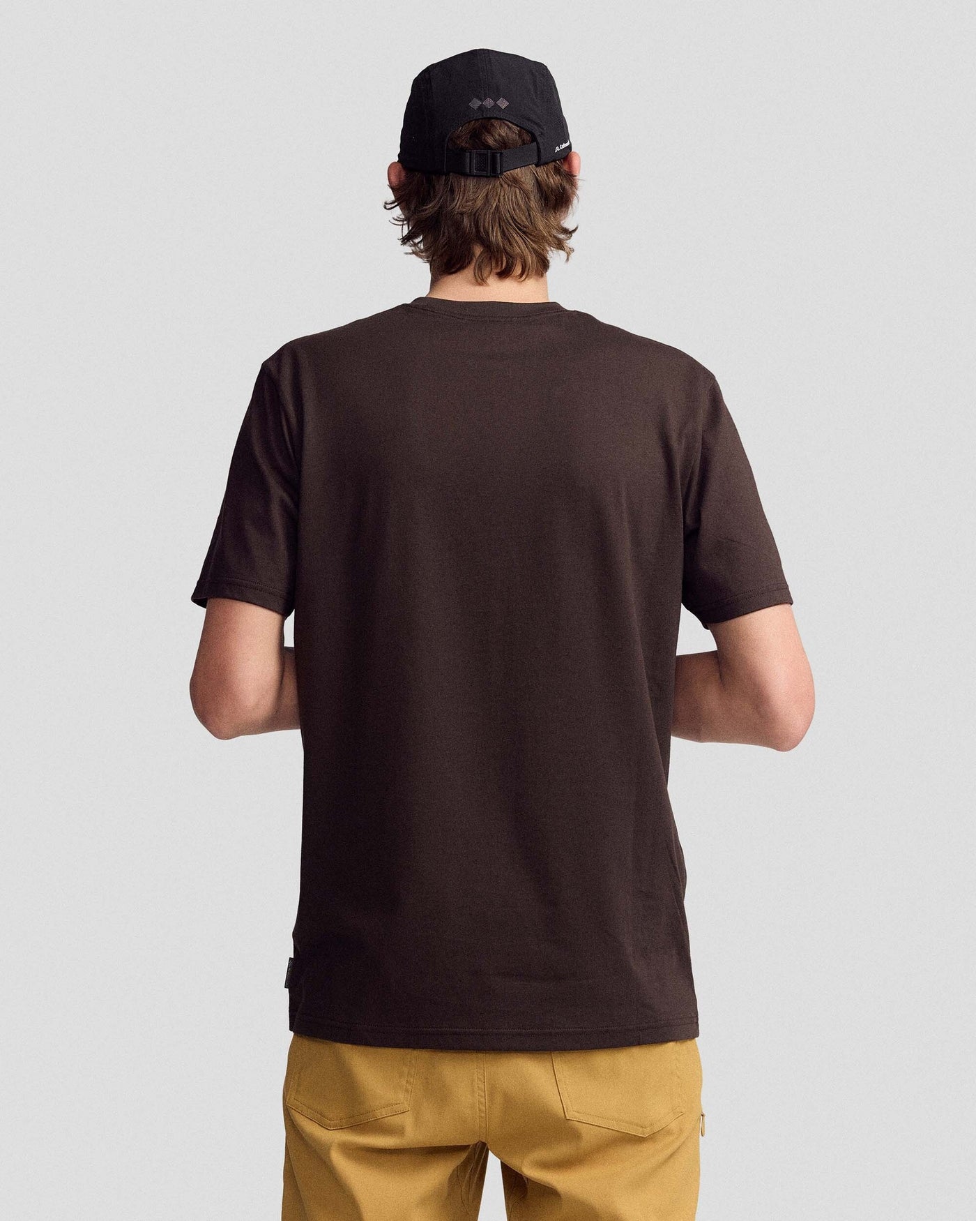 Men's Mountain Photo Organic Cotton T-Shirt - Cold Brew