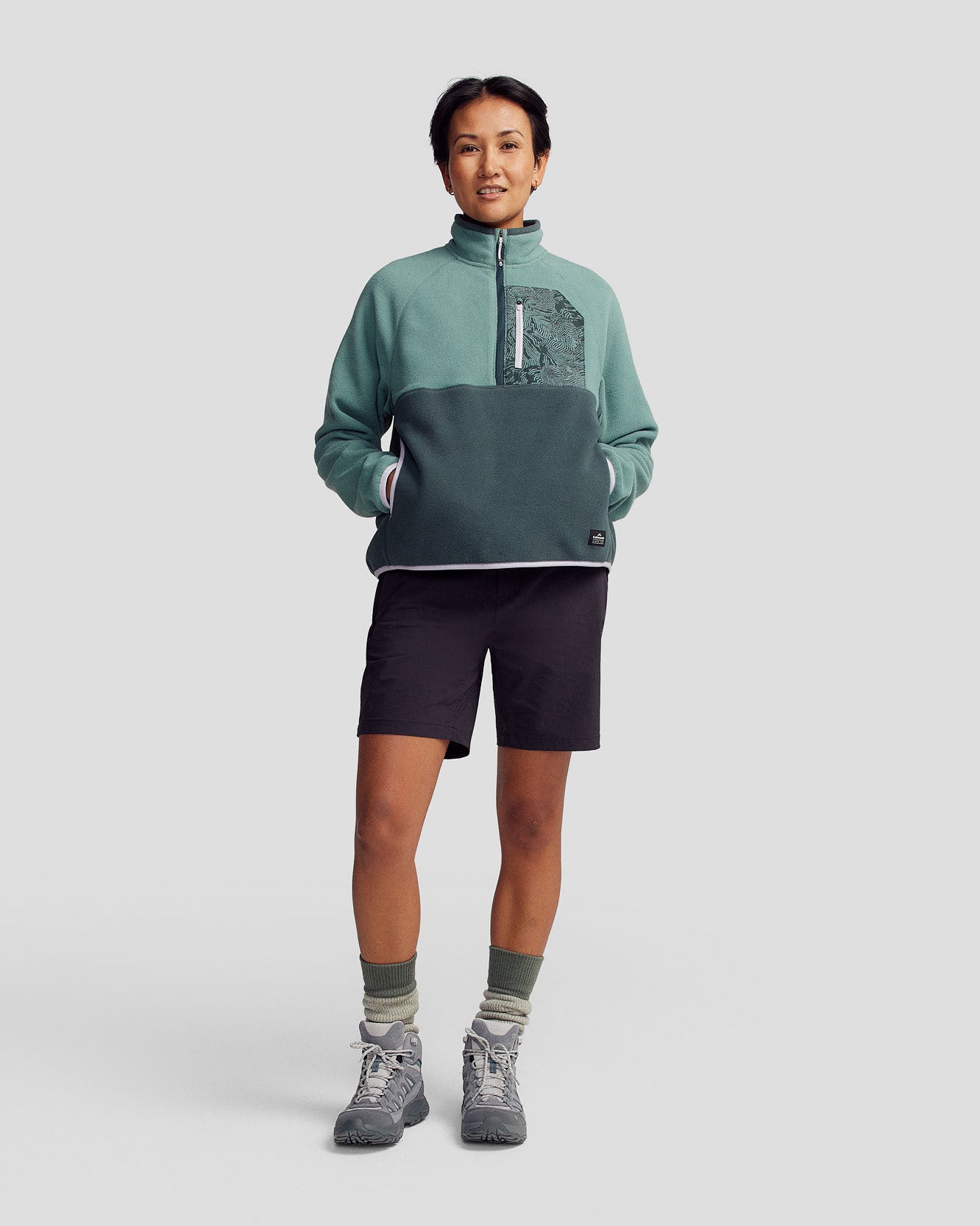 Women’s Trailhead Fleece Lightweight Pullover  -  Light Forest/Deep Forest