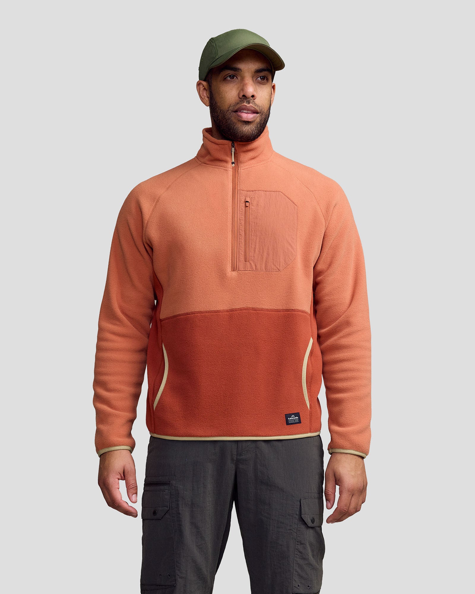Men's Trailhead Lightweight Fleece Pullover - Copper/Redwood