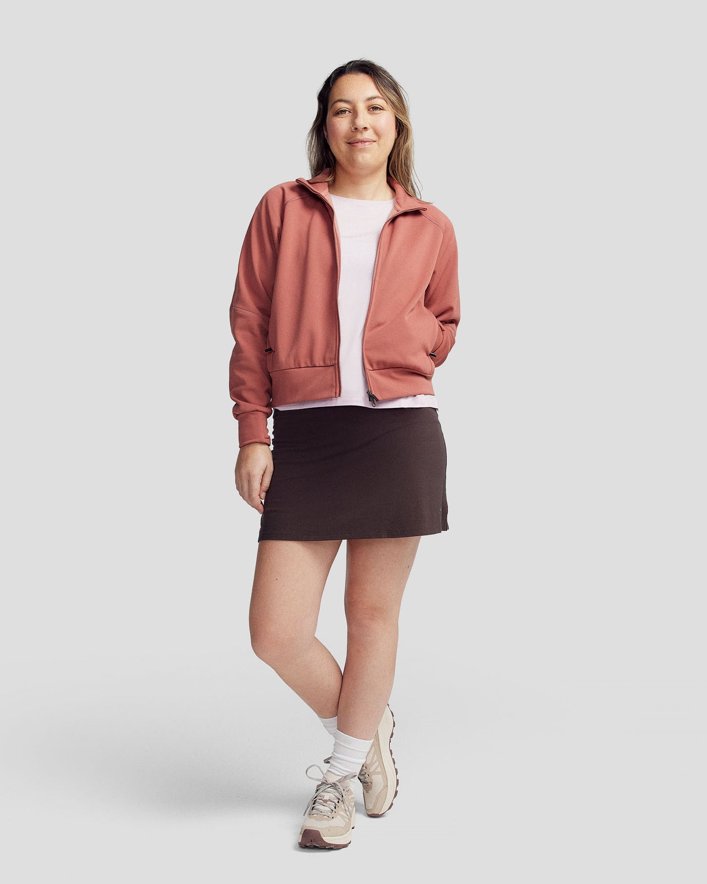 Women’s Anytime Bomber Jacket  -  Dark Clay