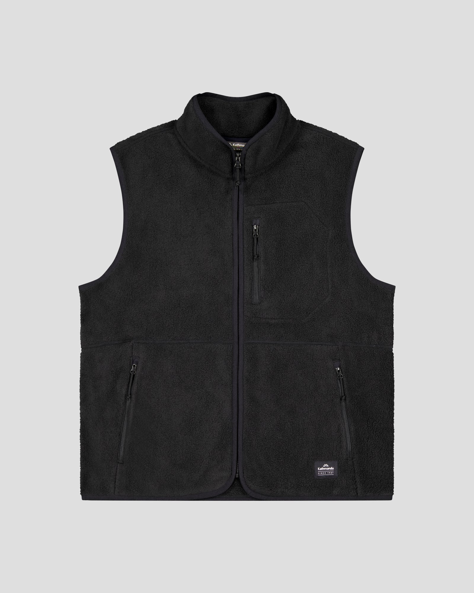Women's Trailhead Fleece Vest - Black Stingray – Kathmandu NZ