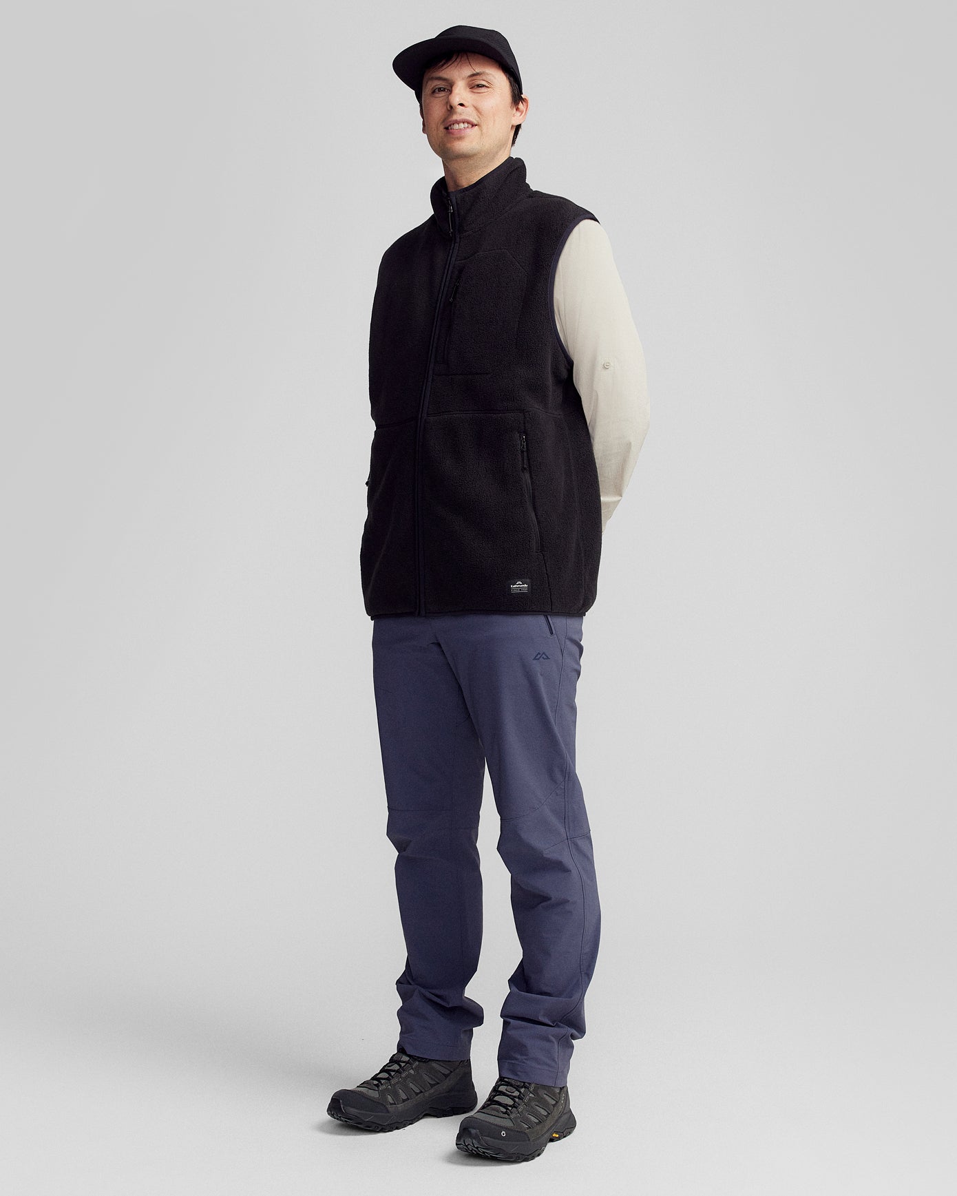 Men's Trailhead Fleece Vest - Black Stingray – Kathmandu NZ