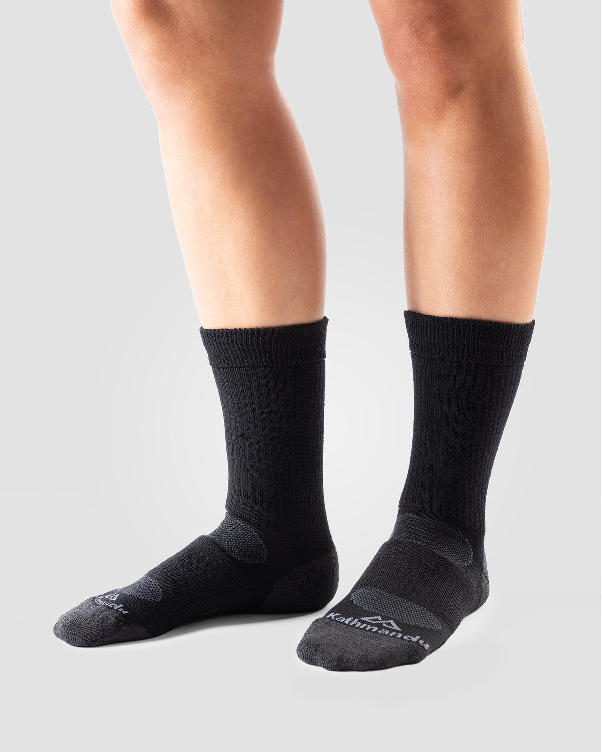 Ridge Wool Blend Mid Calf Sock - Black Stingray – Kathmandu NZ