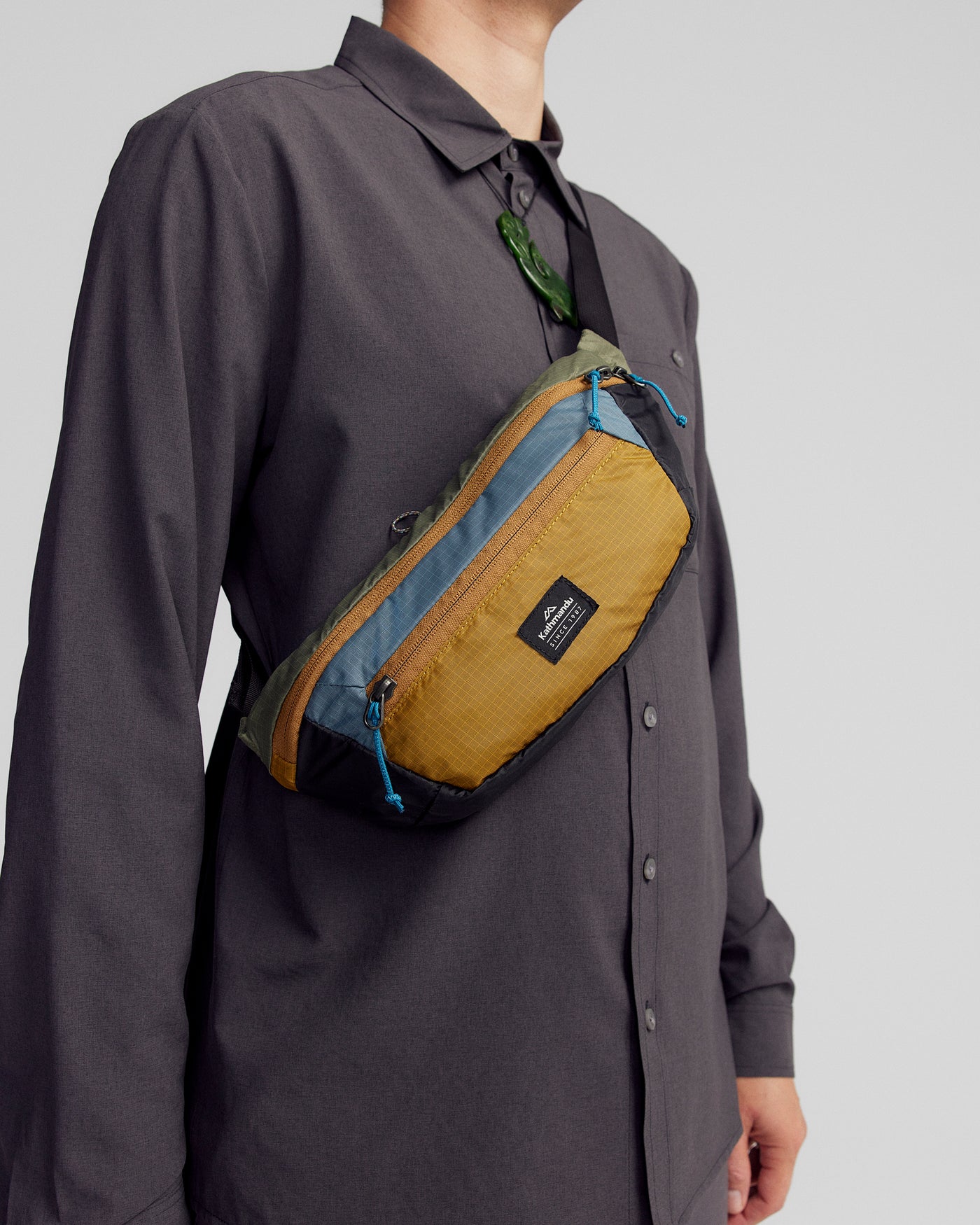 Pack&Go Crossbody Pouch - Golden/Washed Blue