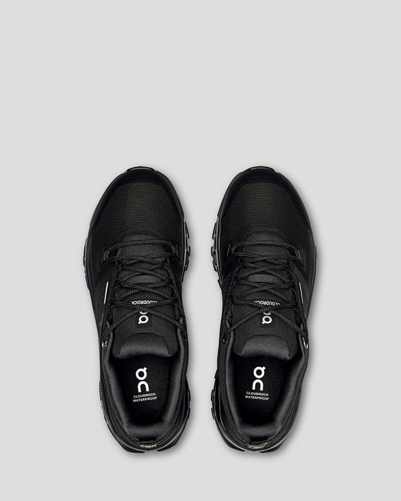 Women's On Cloudrock Low Hiking Shoes Black/Black – Kathmandu NZ