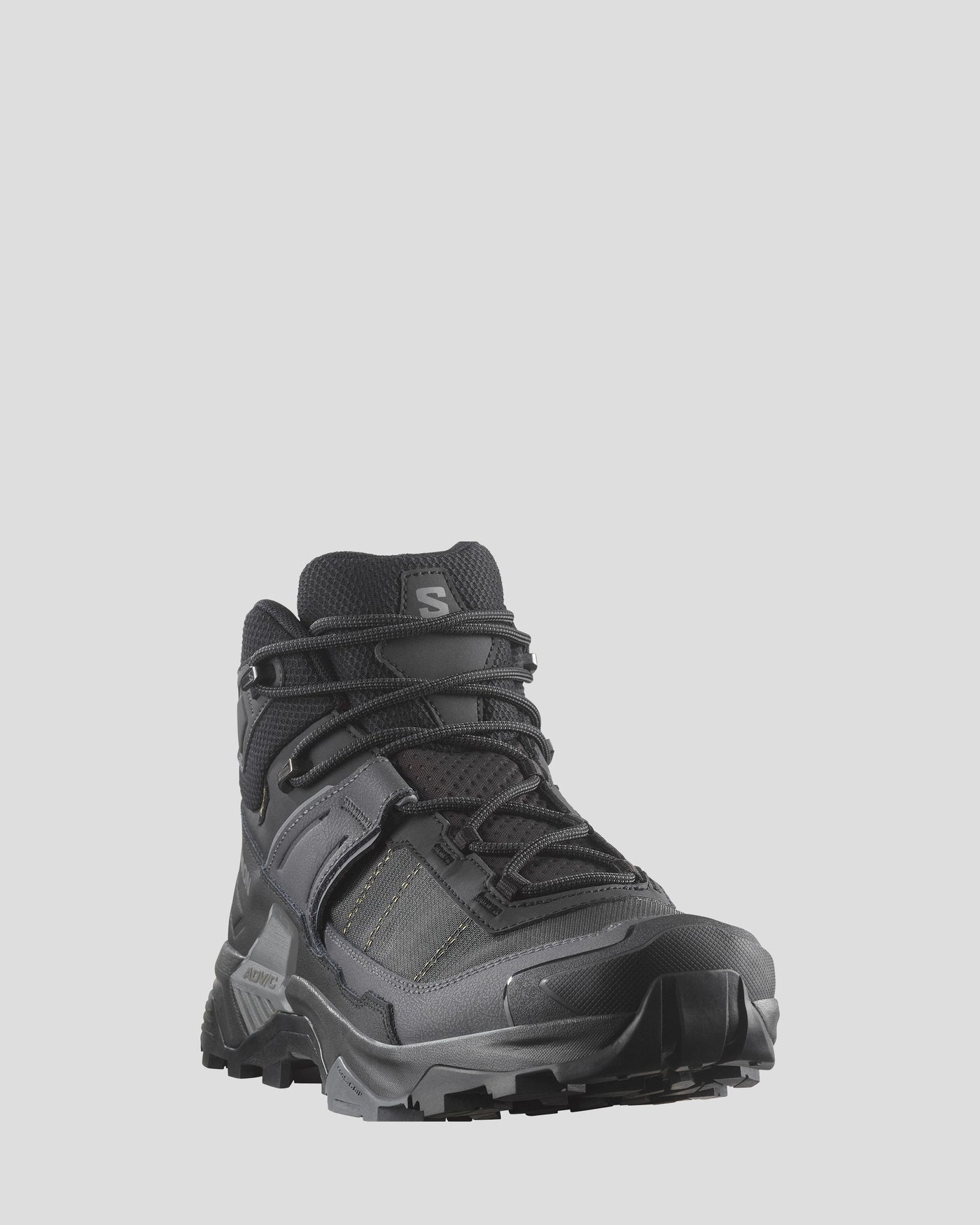 Men's Salomon X Ultra 5 GTX Mid Hiking Boots - Black/Asphalt/Castlerock