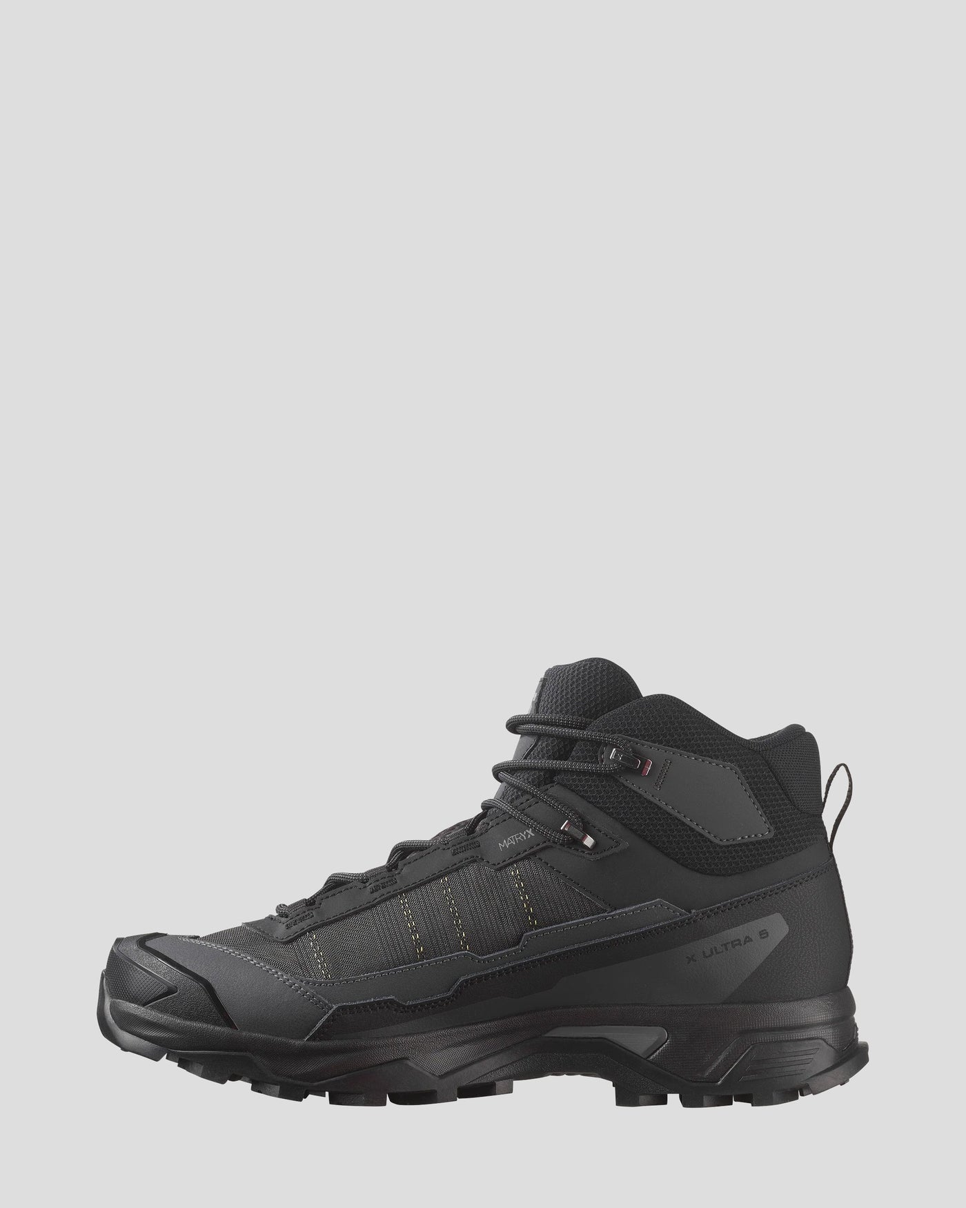 Men's Salomon X Ultra 5 GTX Mid Hiking Boots - Black/Asphalt/Castlerock