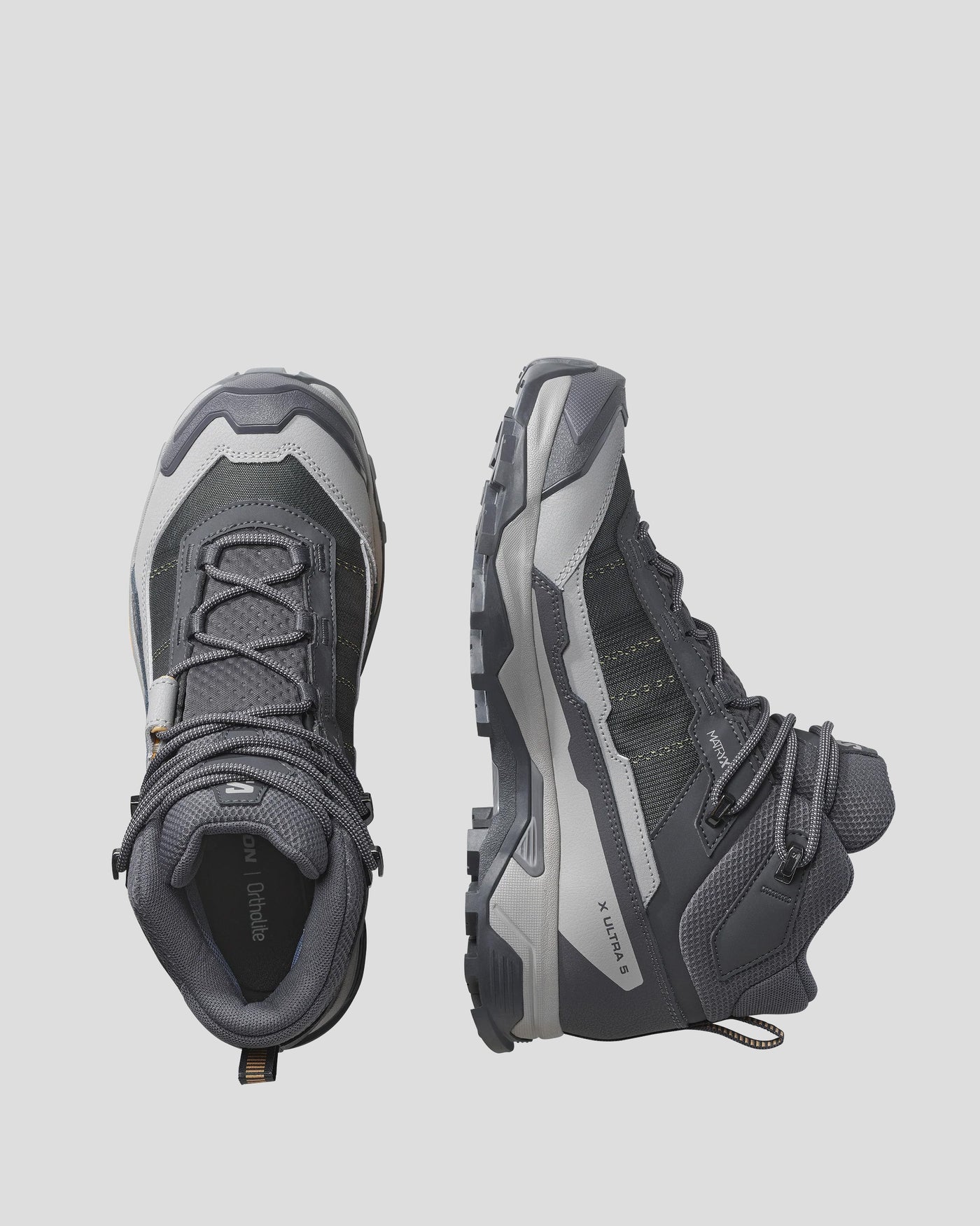 Womens Salomon X Ultra 5 Mid GTX Shoes - Nine Iron/Gull/Soft Clay