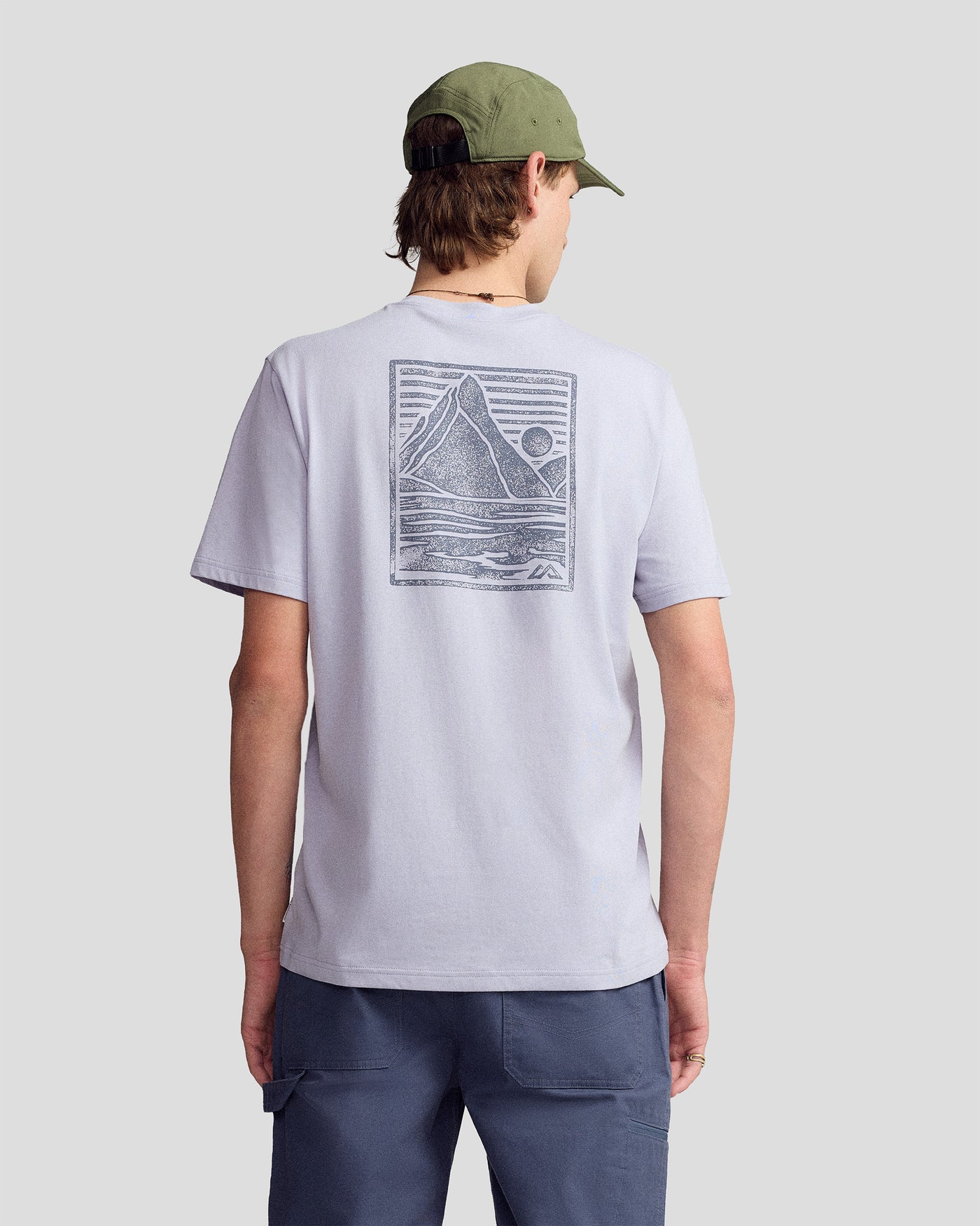Men’s Mitre Peak Organic Cotton T-Shirt - Dusty Lilac