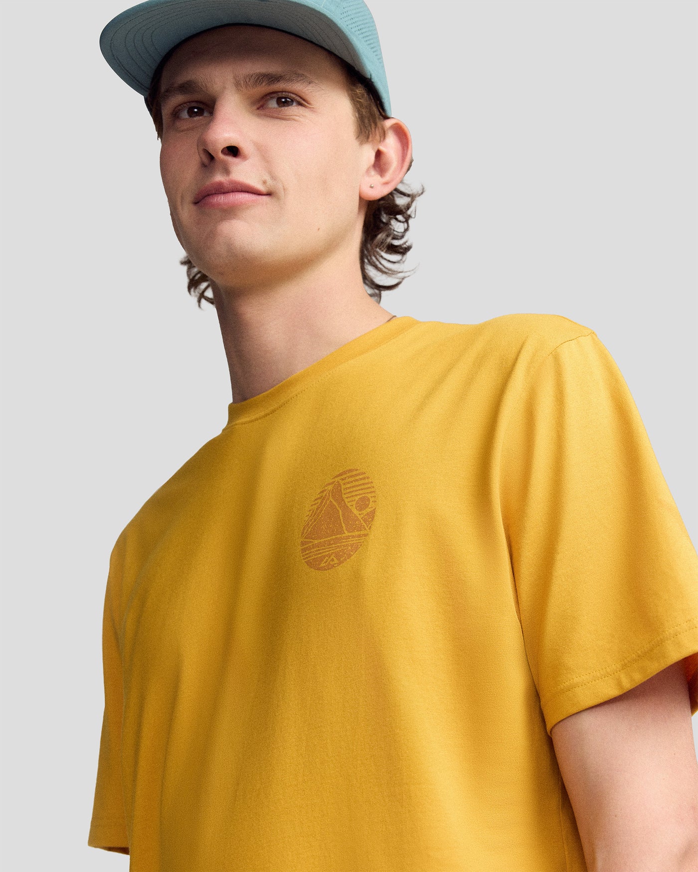 Men’s Mitre Peak Organic Cotton T-Shirt - Golden
