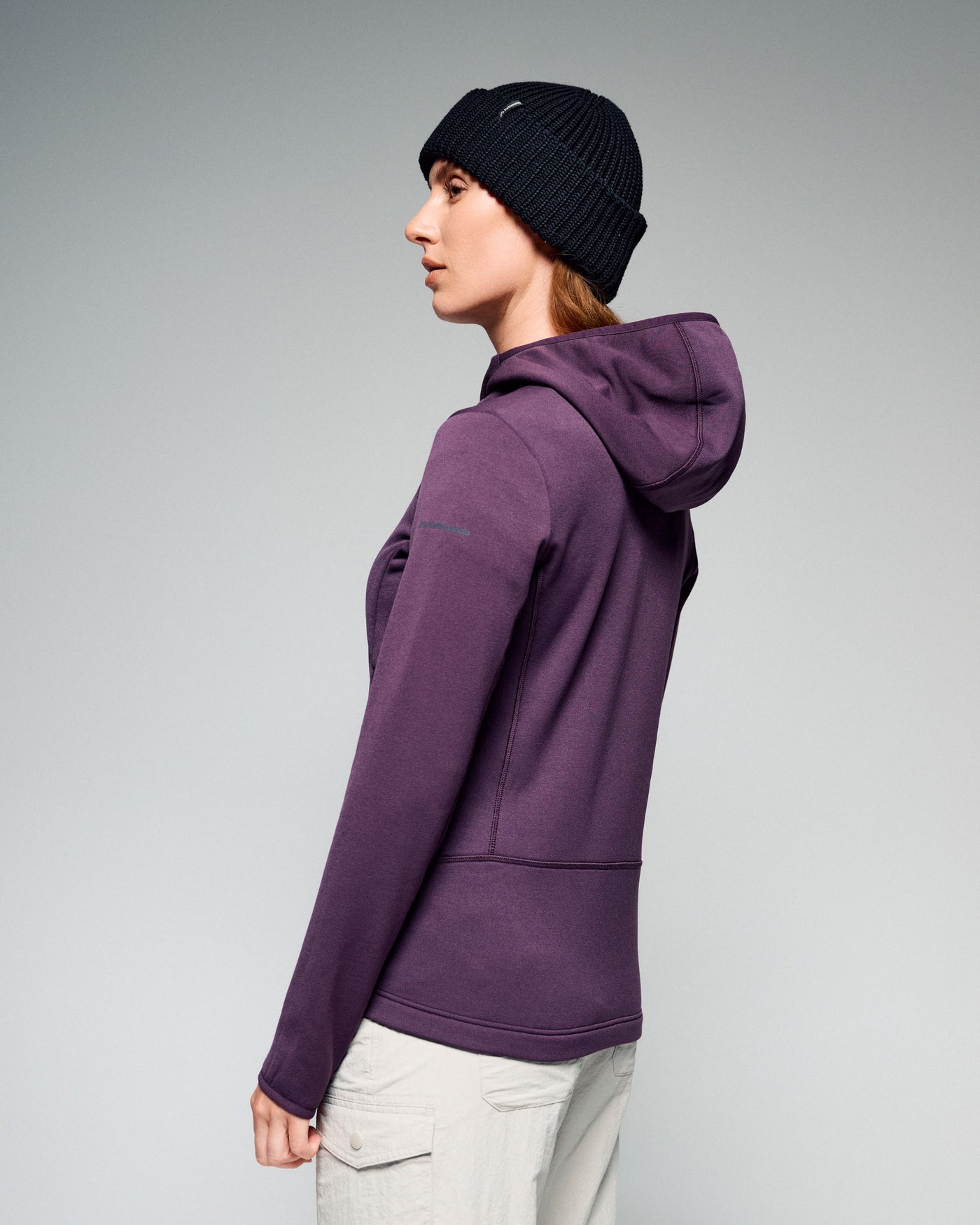 Women's Ridge Power Stretch Fleece Hood Jacket - Jam