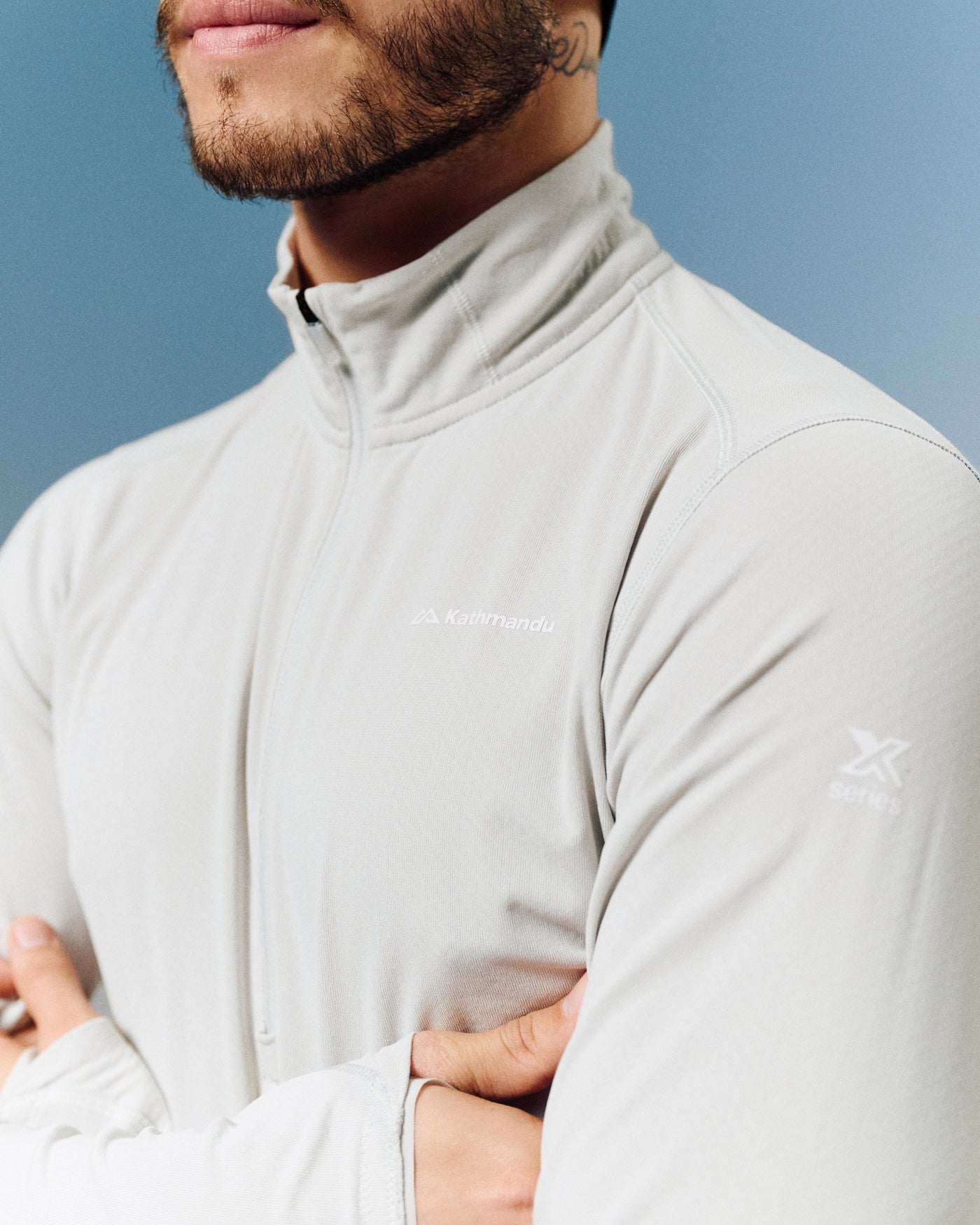 Men's XT Series Octa Fleece 1/2 Zip Long Sleeve Top - Mist
