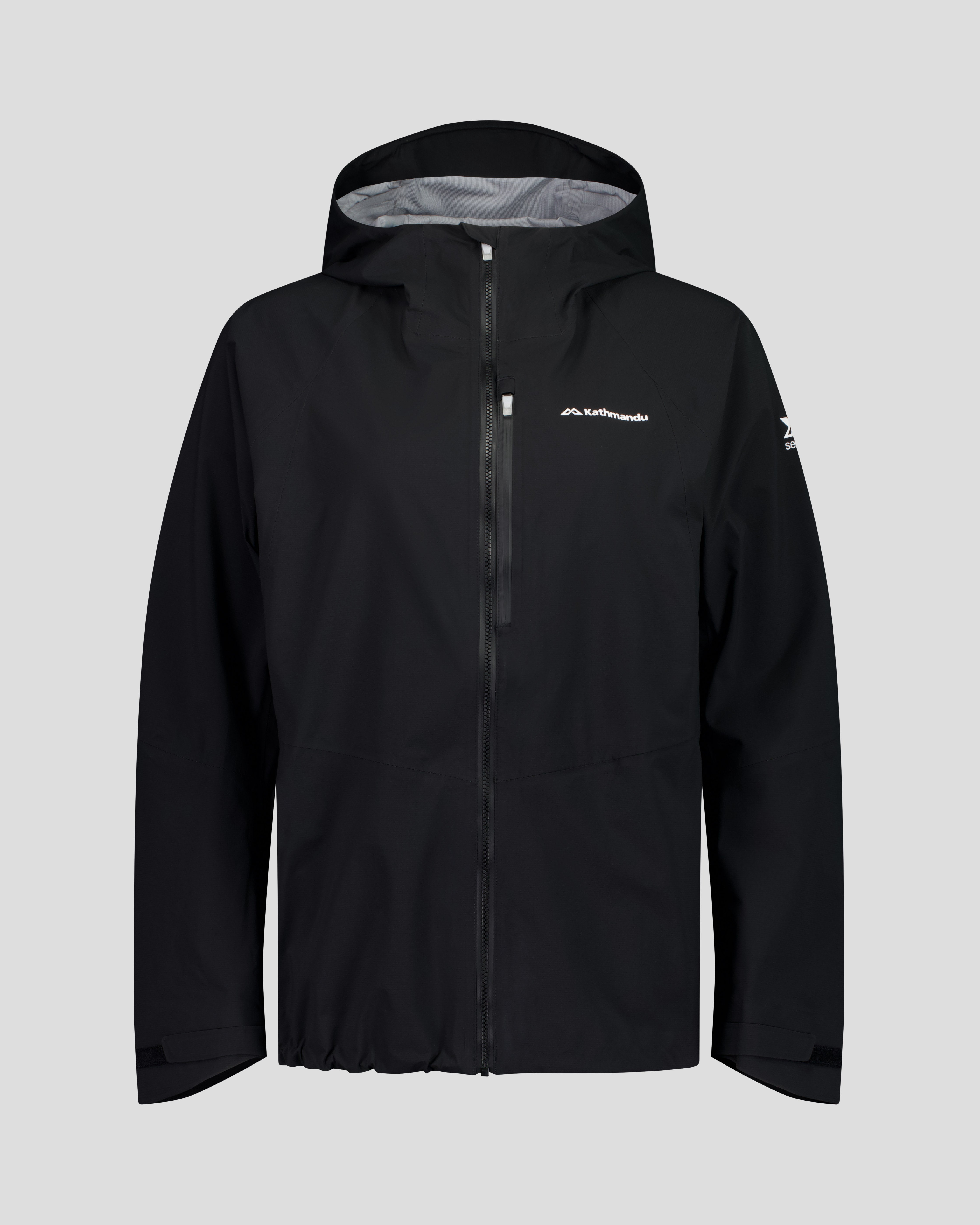 Men's XT Series Cordura 3L Rain Jacket - Black Stingray – Kathmandu NZ