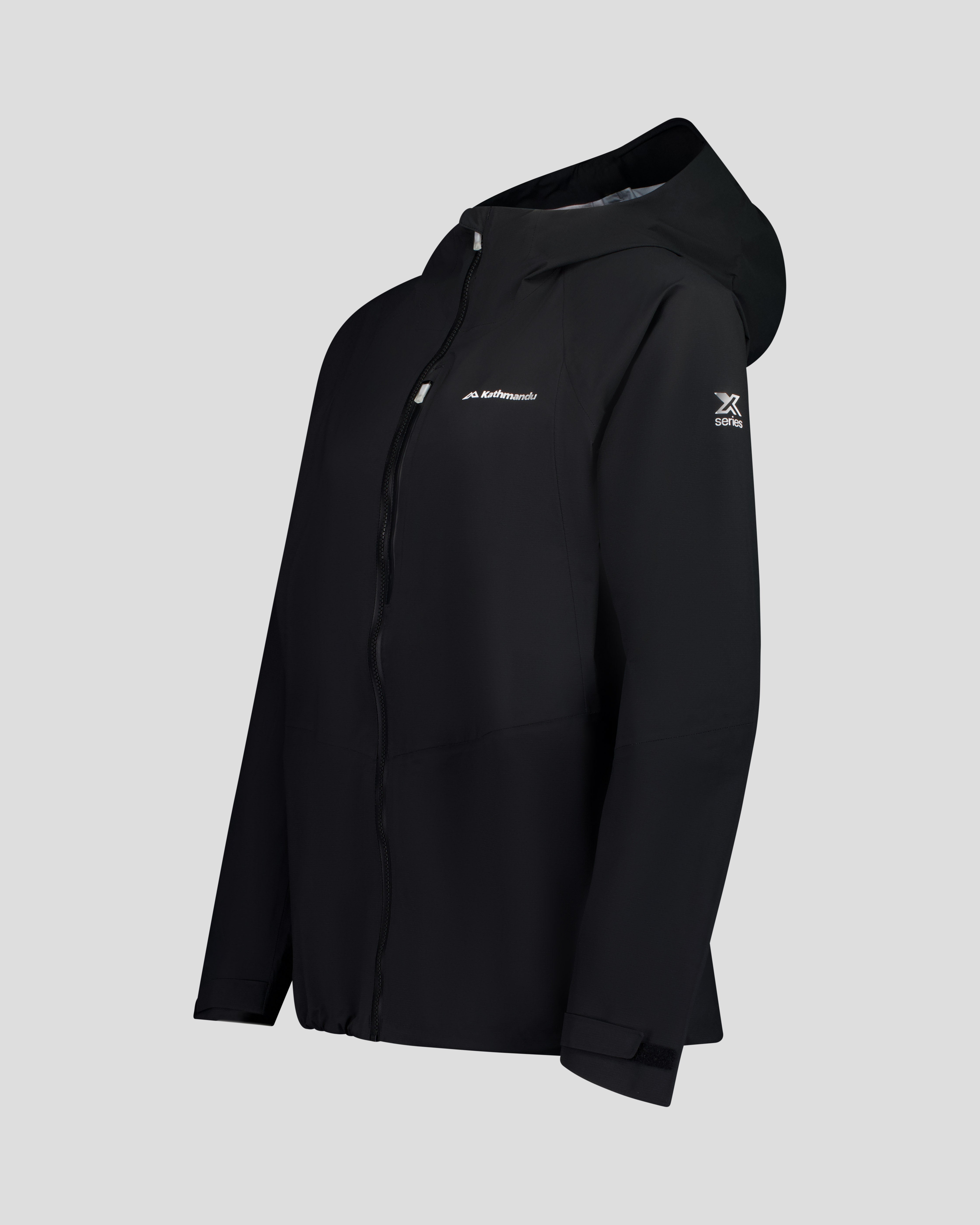 Men's XT Series Cordura 3L Rain Jacket - Black Stingray – Kathmandu NZ