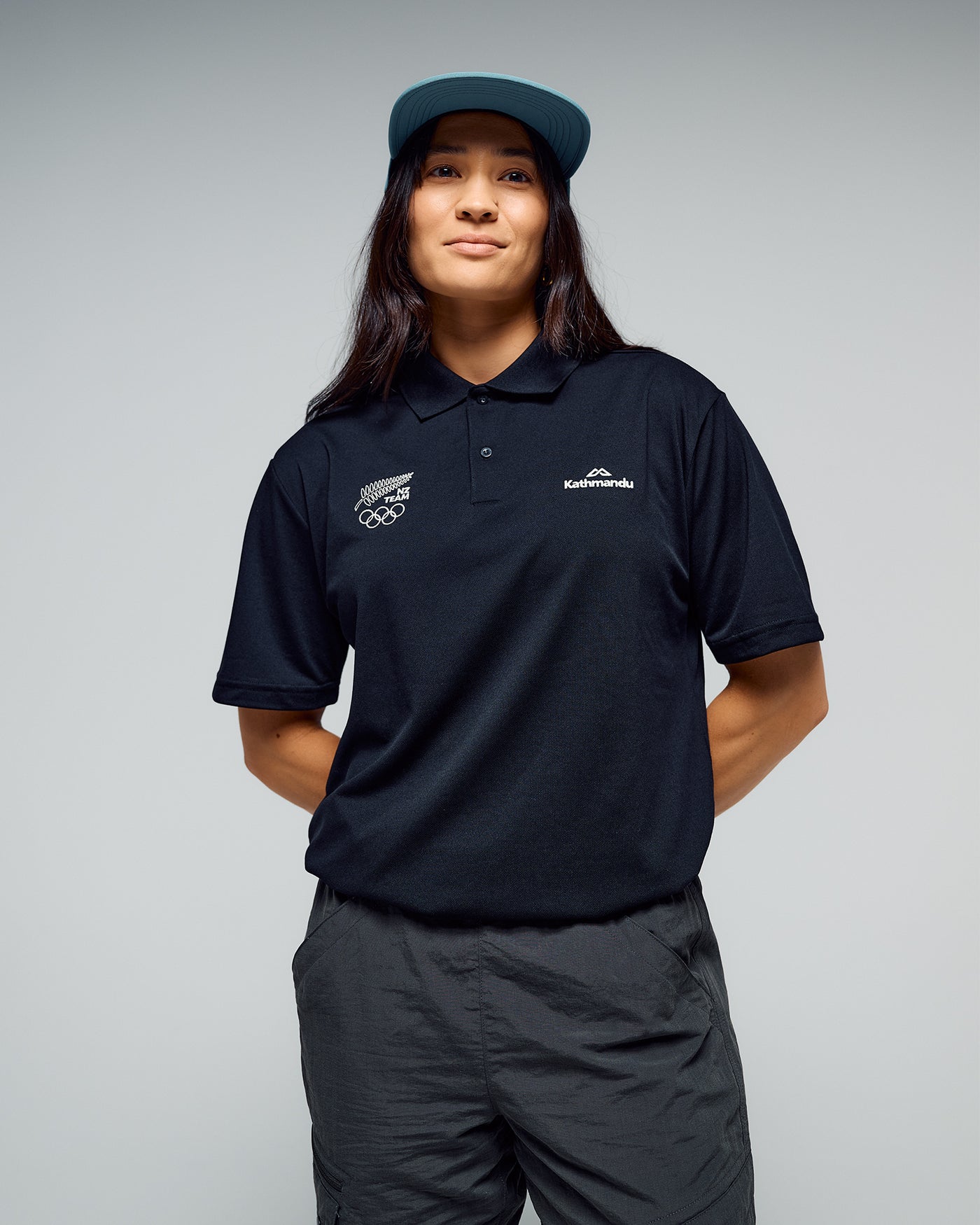 Women's Vanua Polo - SPT Black | New Zealand Team Supporters Collection