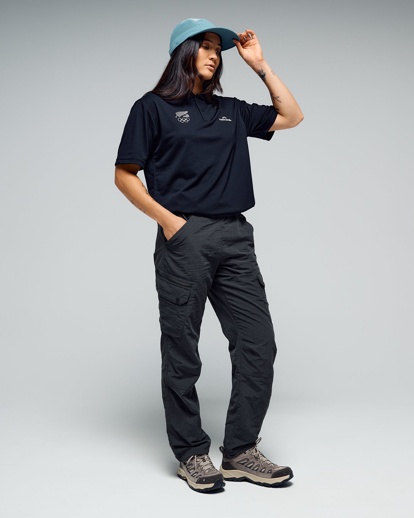 Women's Vanua Polo - SPT Black | New Zealand Team Supporters Collection