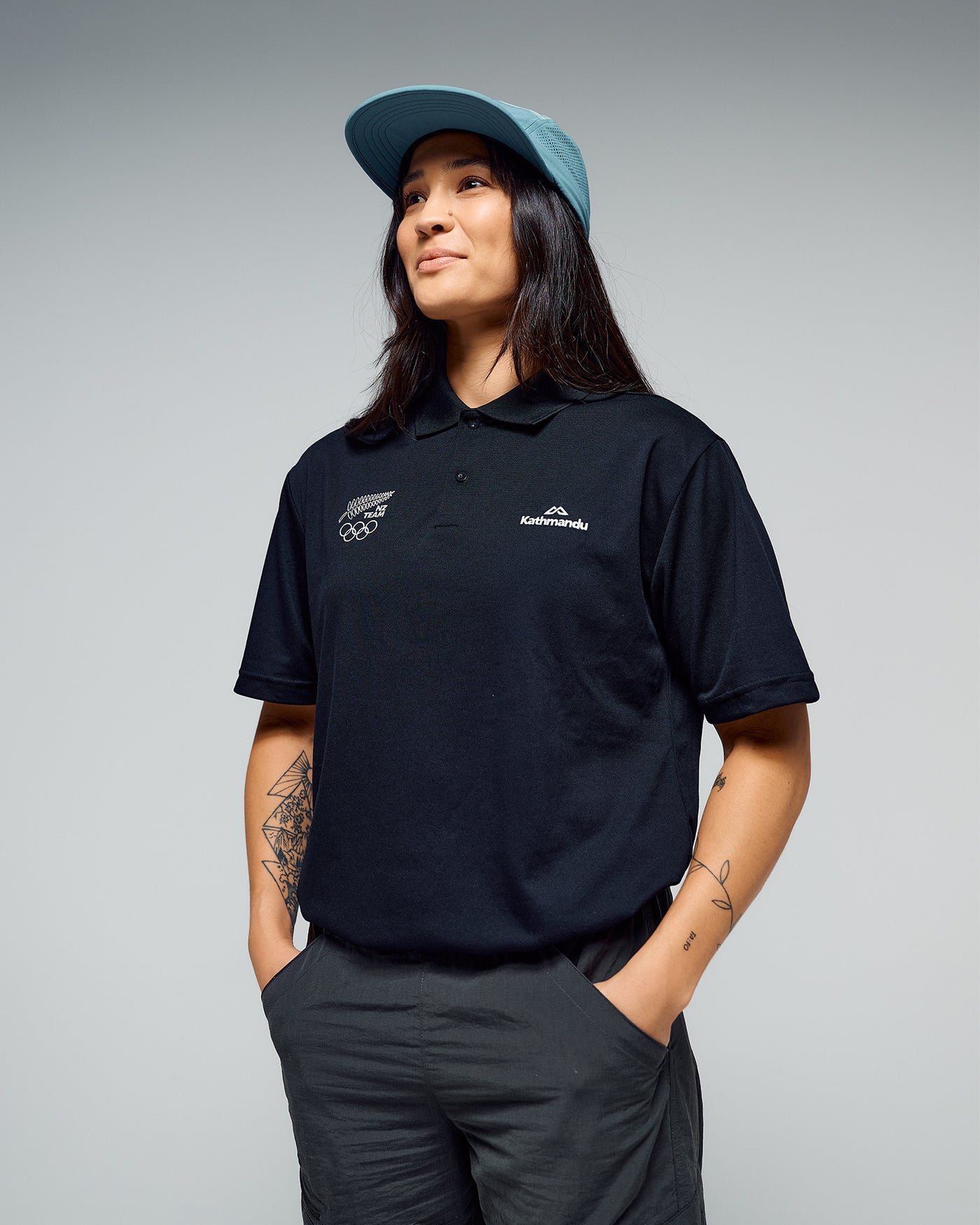 Women's Vanua Polo - SPT Black | New Zealand Team Supporters Collection