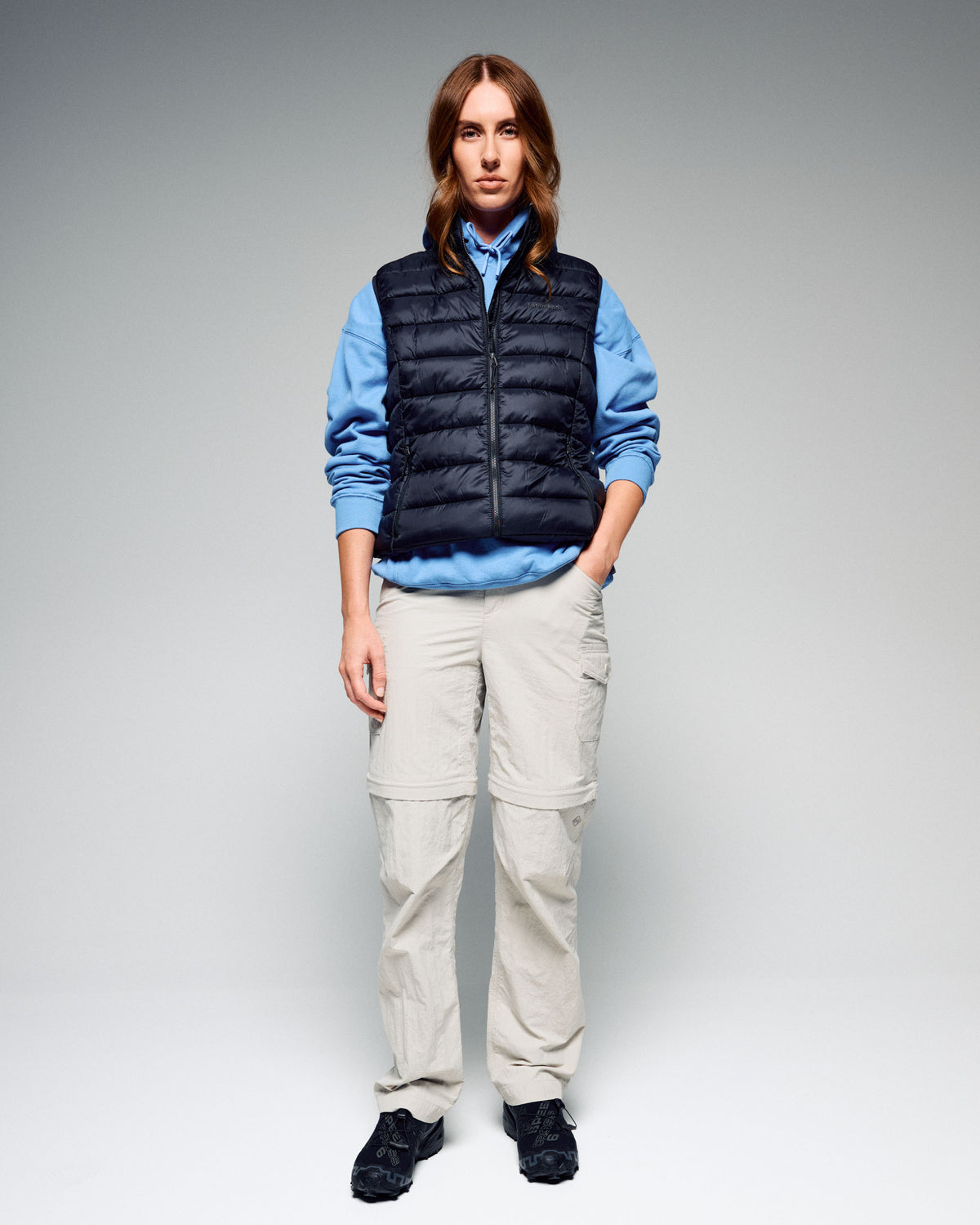 Women's Core Light Weight Insulated Vest - Black Stingray – Kathmandu NZ
