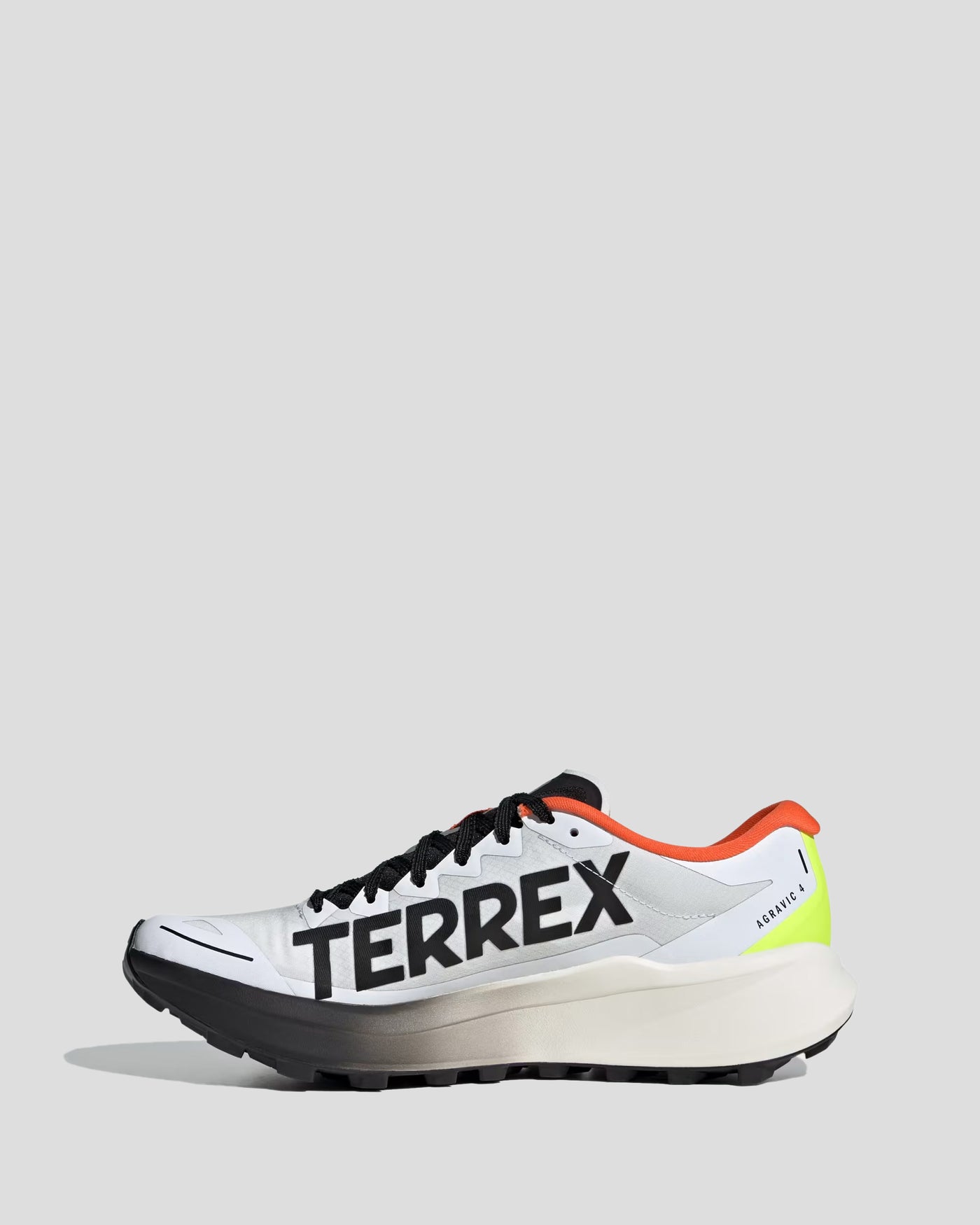 Women's Adidas Terrex Agravic 4 Trail Shoes - White/Core Black/Semi Impact Orange