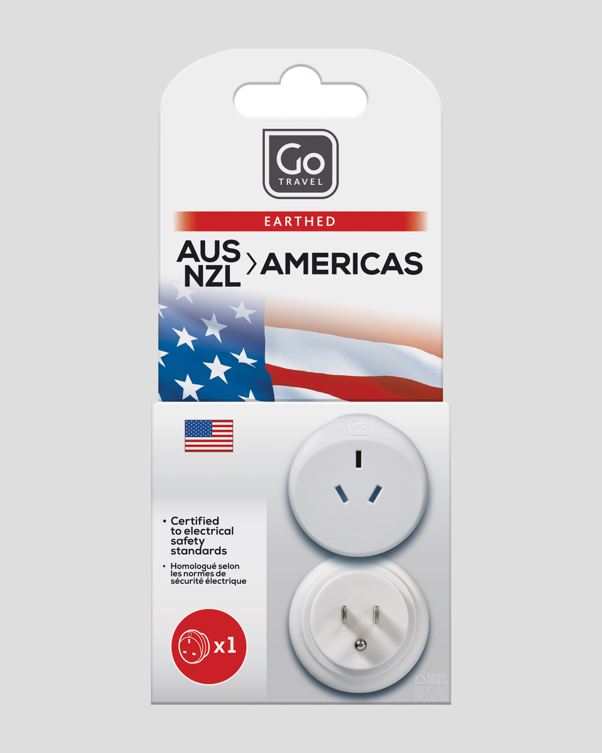 Go Travel Aus - USA Adaptor - White – Kathmandu NZ