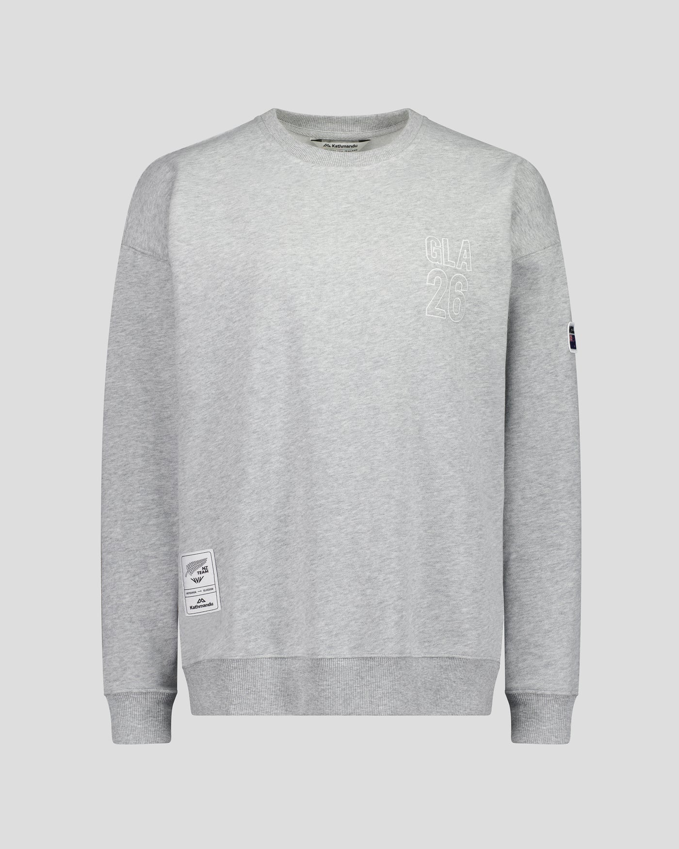 Women's Crew Sweatshirt - SPT Grey Marle | New Zealand Team Supporters Collection