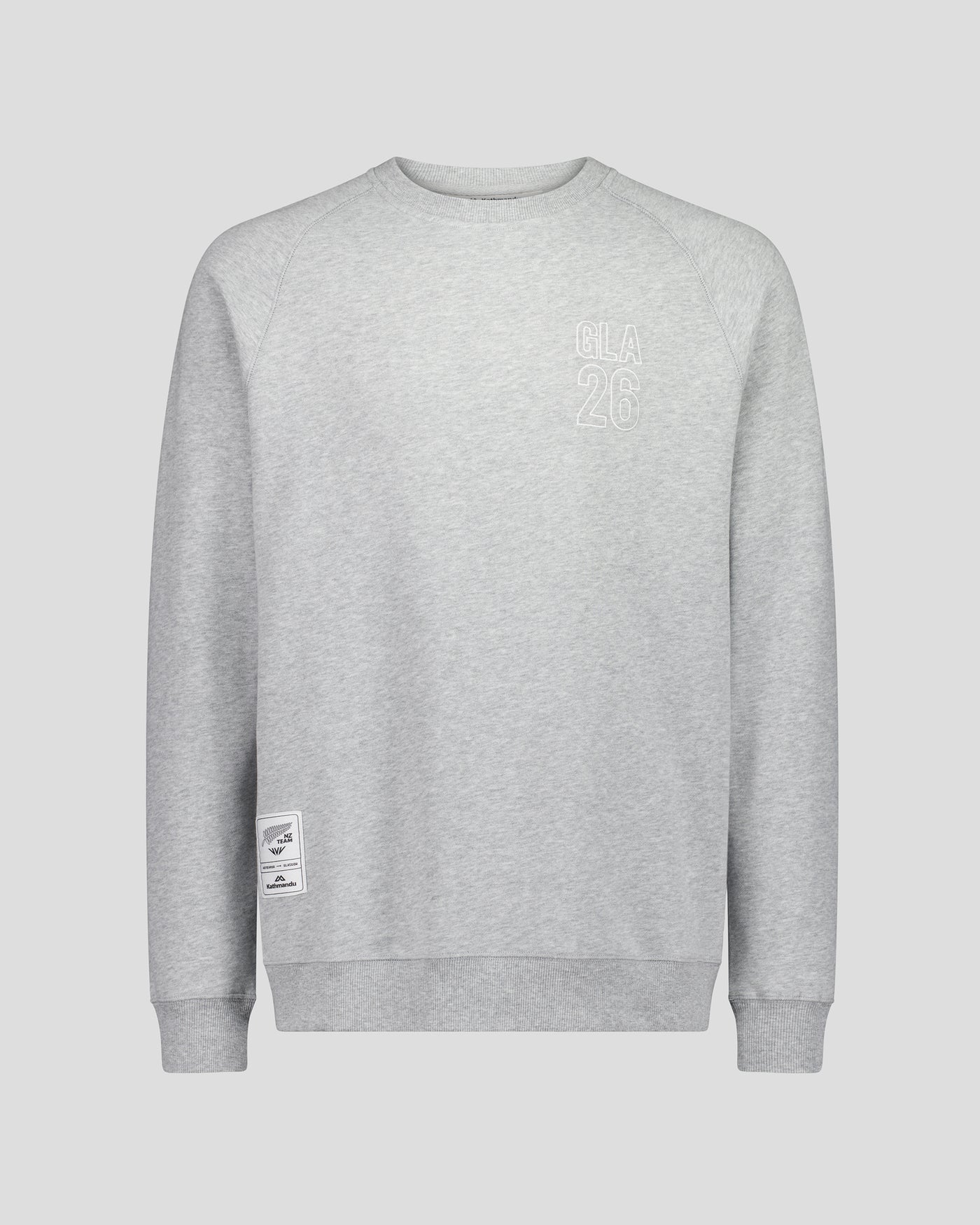 Men's Crew Sweatshirt - SPT Grey Marle | New Zealand Team Supporters Collection