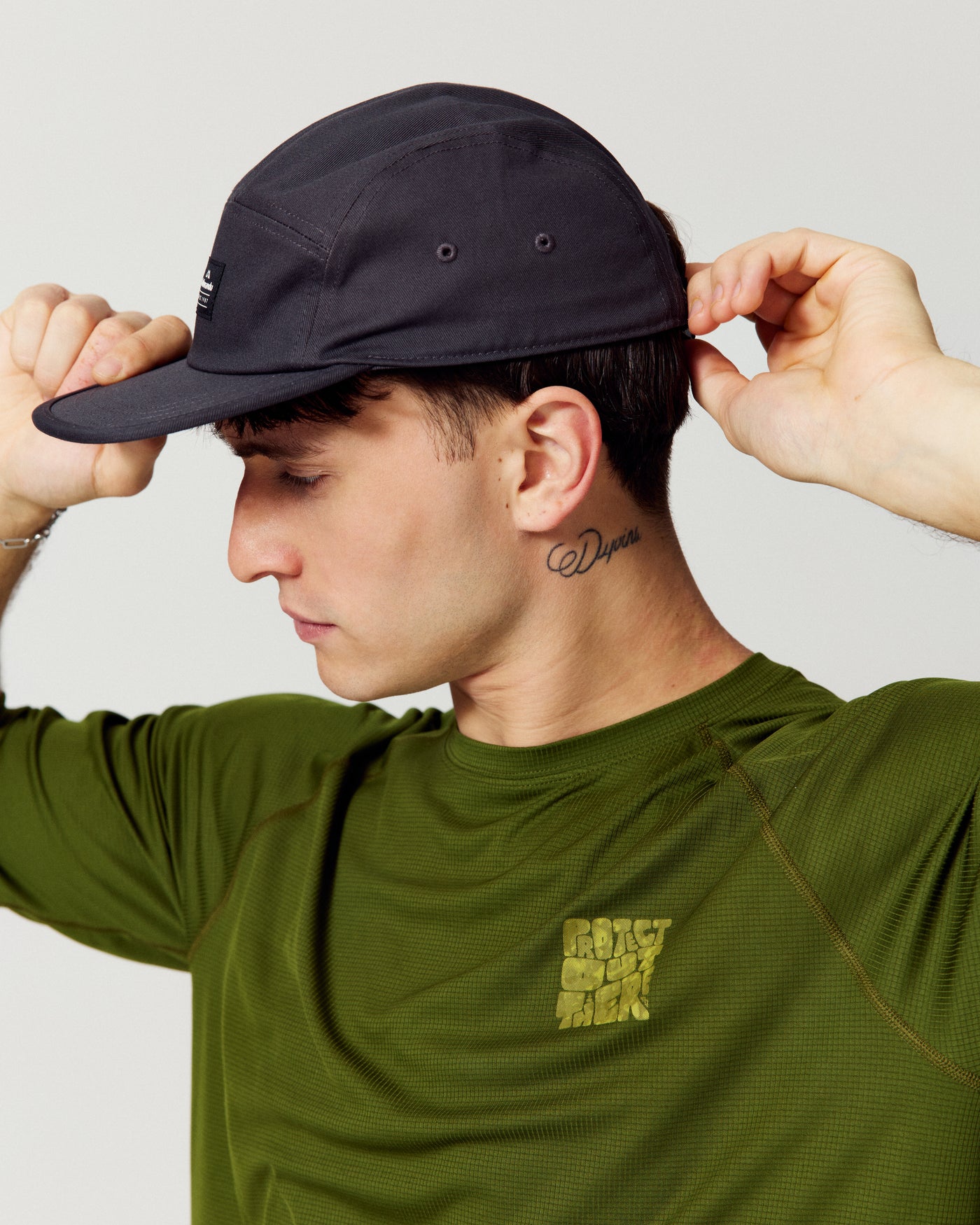 5 Panel Cap - Shale