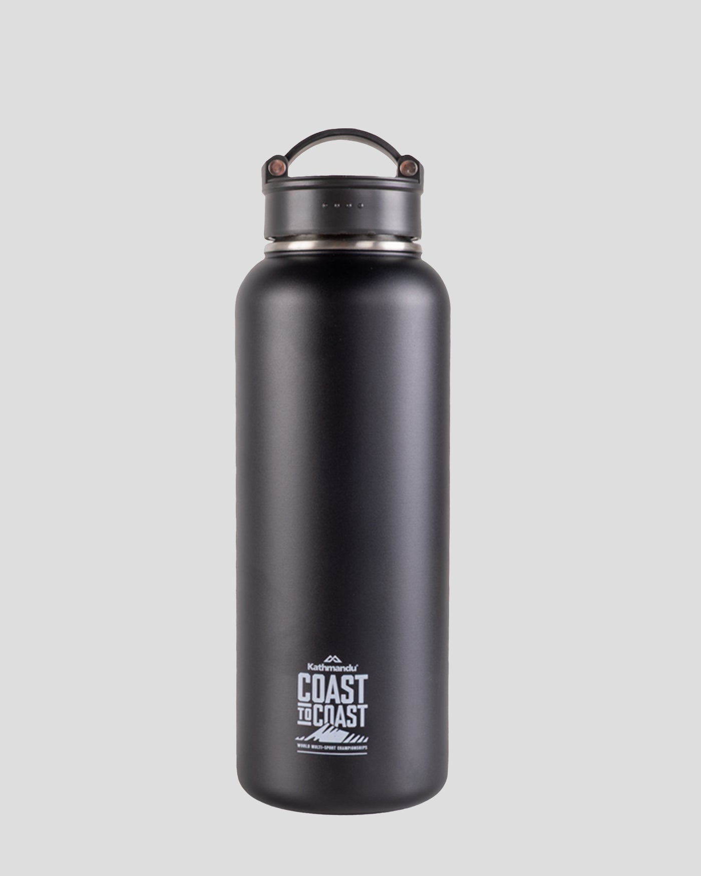 Coast To Coast - Carry Handle Insulated 1.2L Drink Bottle - Black Stingray